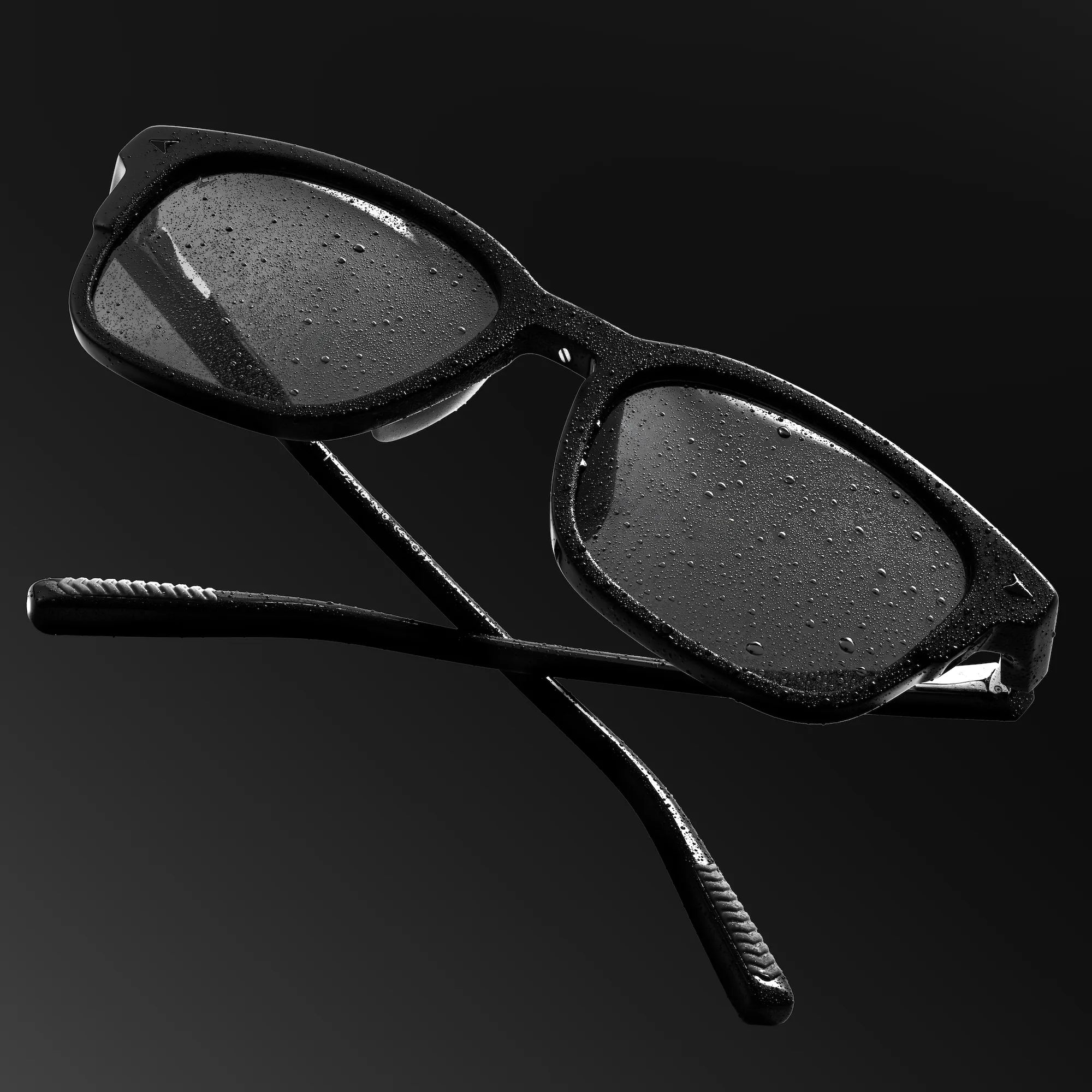 The Brooks Premium Acetate & Stainless Steel Sunglasses in Semi Matte Black