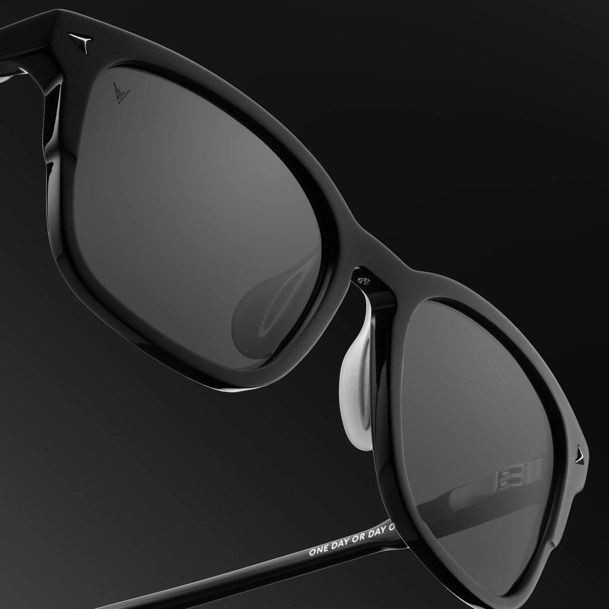 The Brooks Premium Acetate & Stainless Steel Sunglasses in Semi Matte Black
