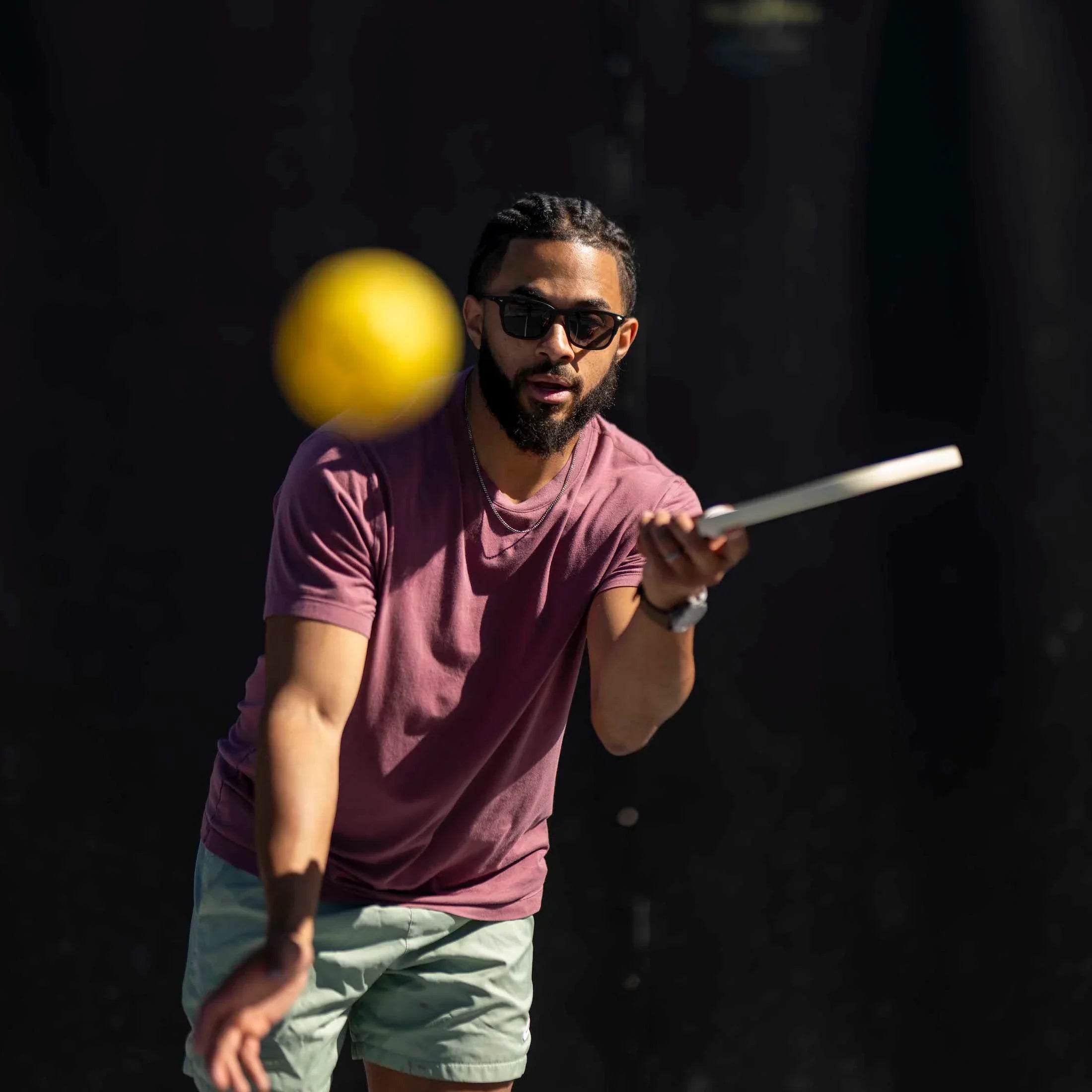 The Brooks Premium Acetate & Stainless Steel Sunglasses in Semi Matte Black
