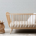 Brooks geometric wallpaper by Erin Silliman Designs in blue, green, and pink tones