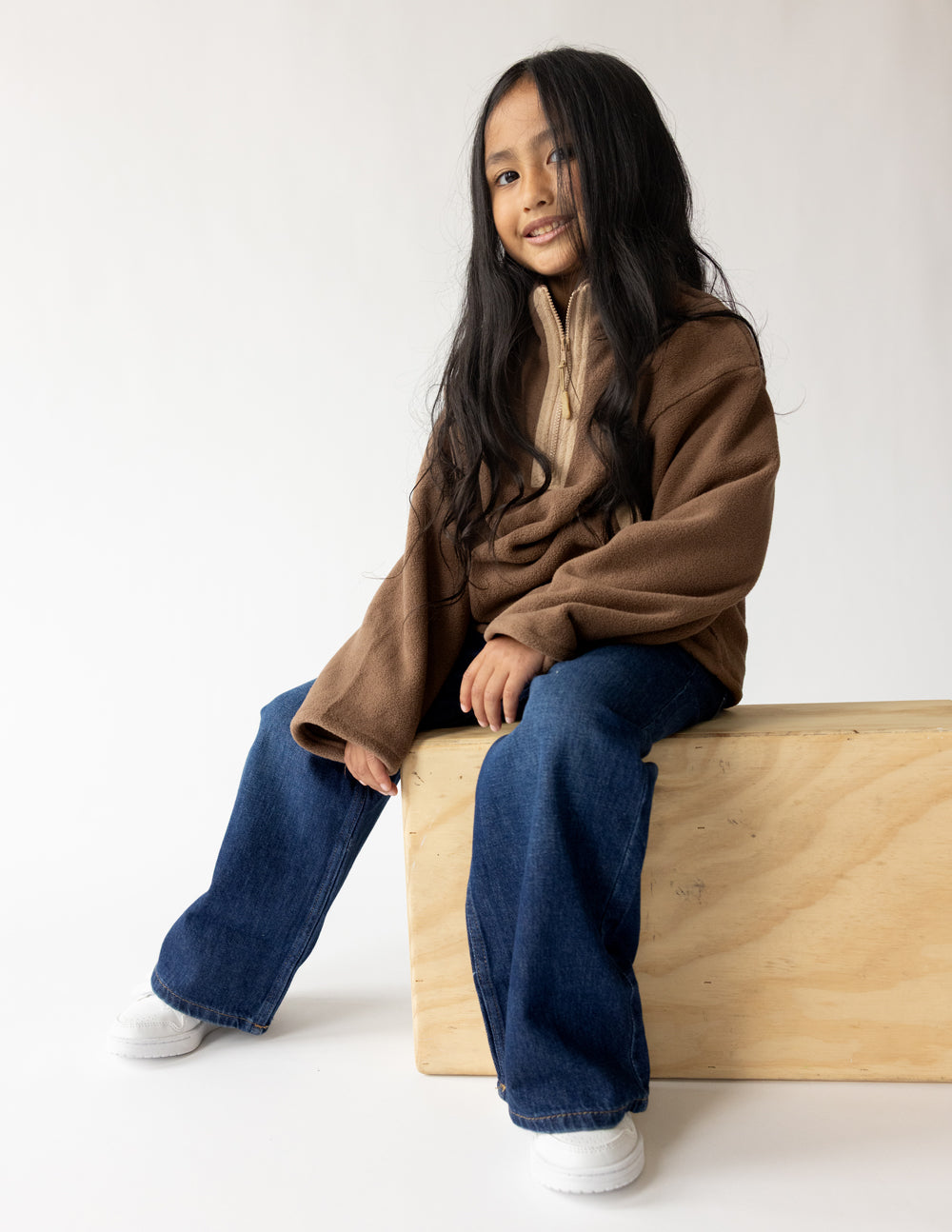 Kids Chestnut Fleece Pullover