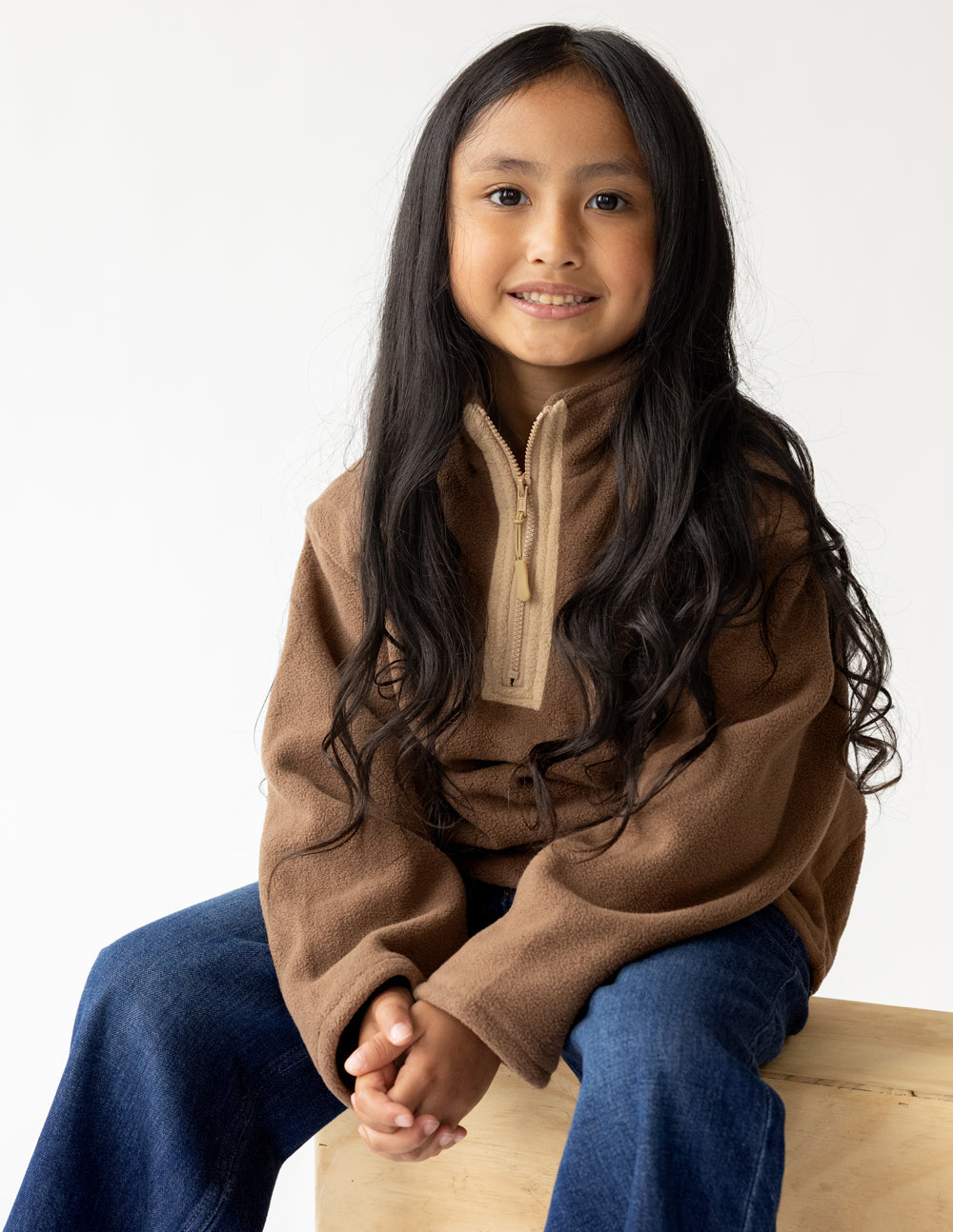 Kids Chestnut Fleece Pullover