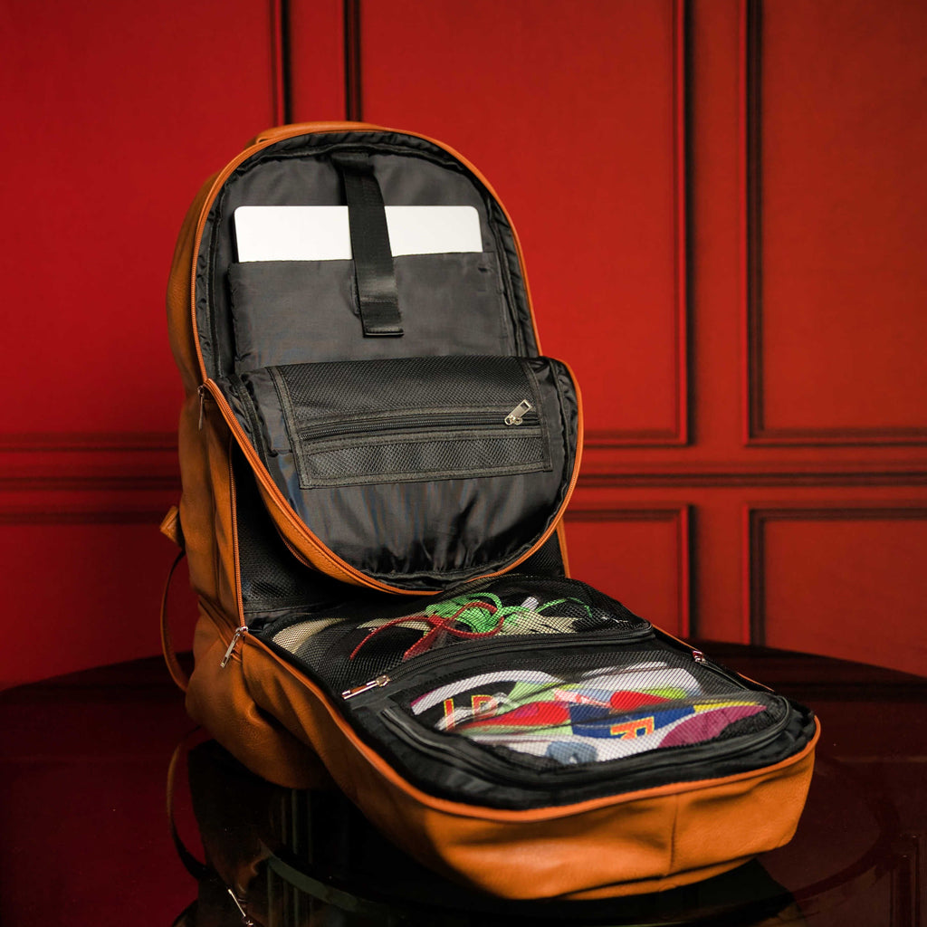 Brown Leather Luxury Patented Carry-On Bag (Only 300 Made)