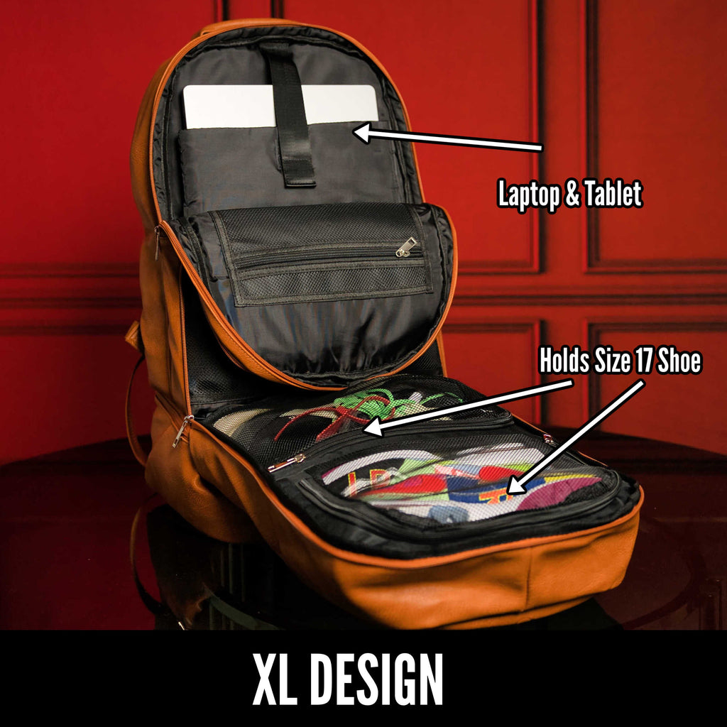 Brown Leather Patented Carry-on Bag (XL Design) (Only 300 Made)