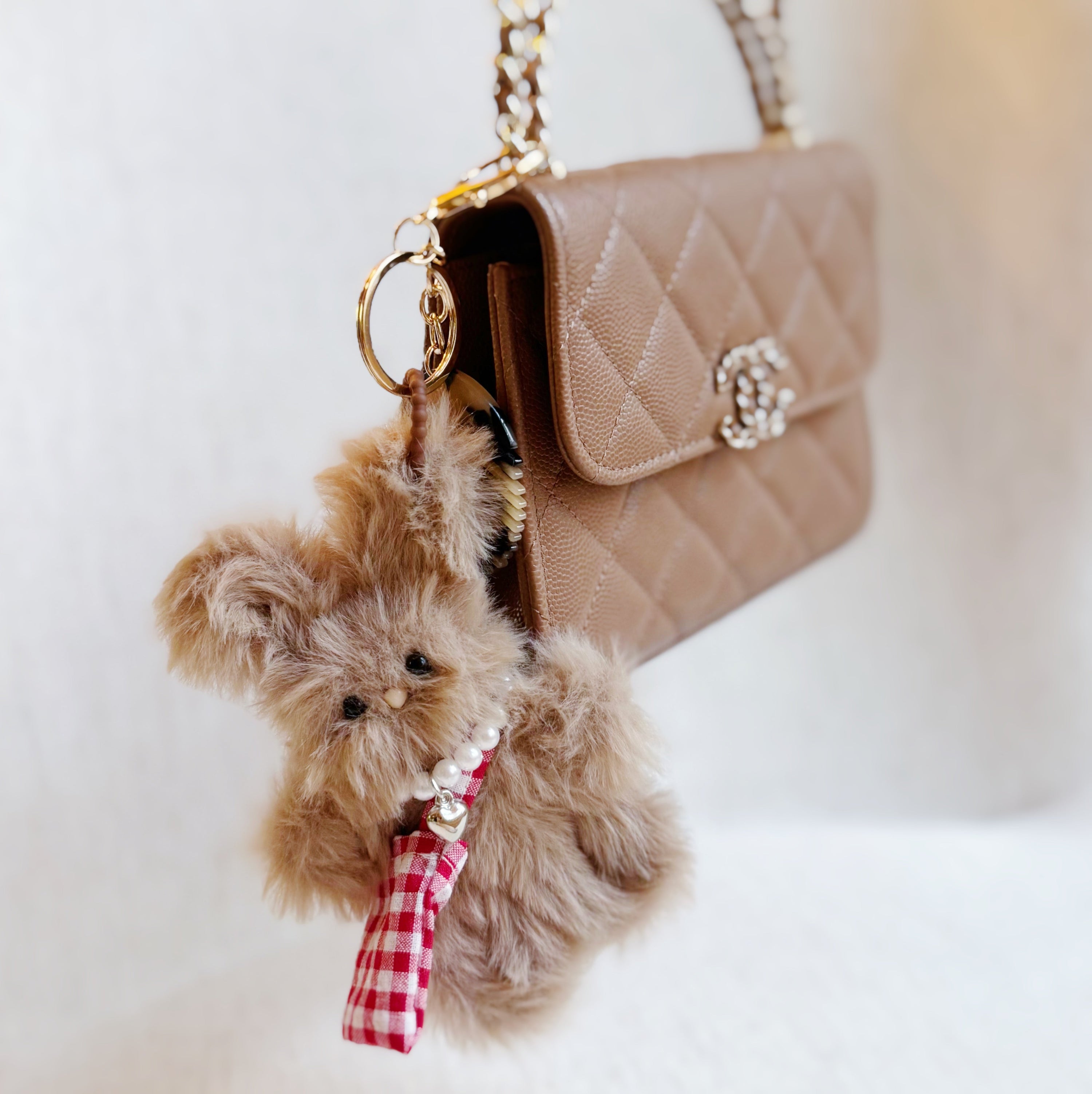 Brush My Rabbit Bag Charm