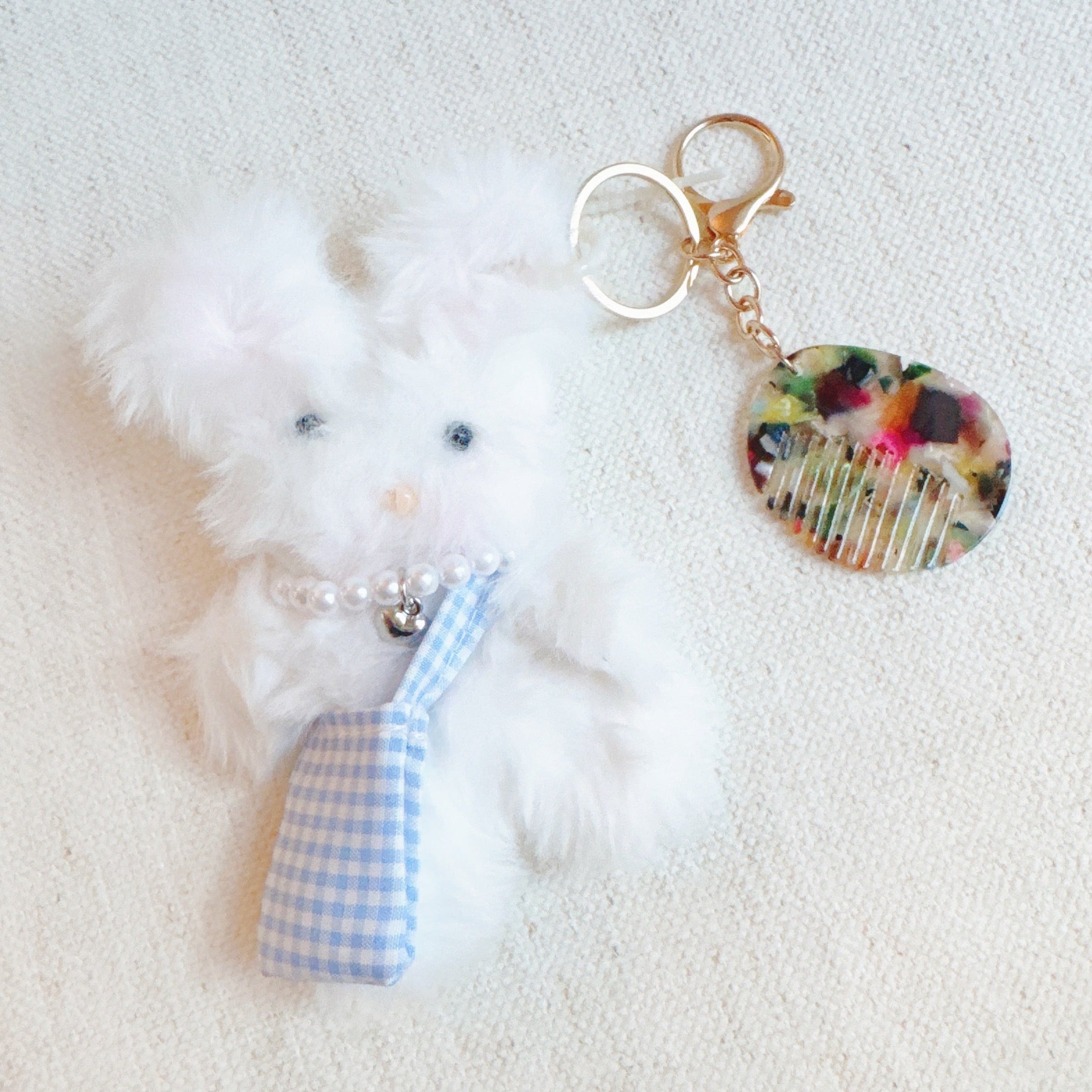Brush My Rabbit Bag Charm