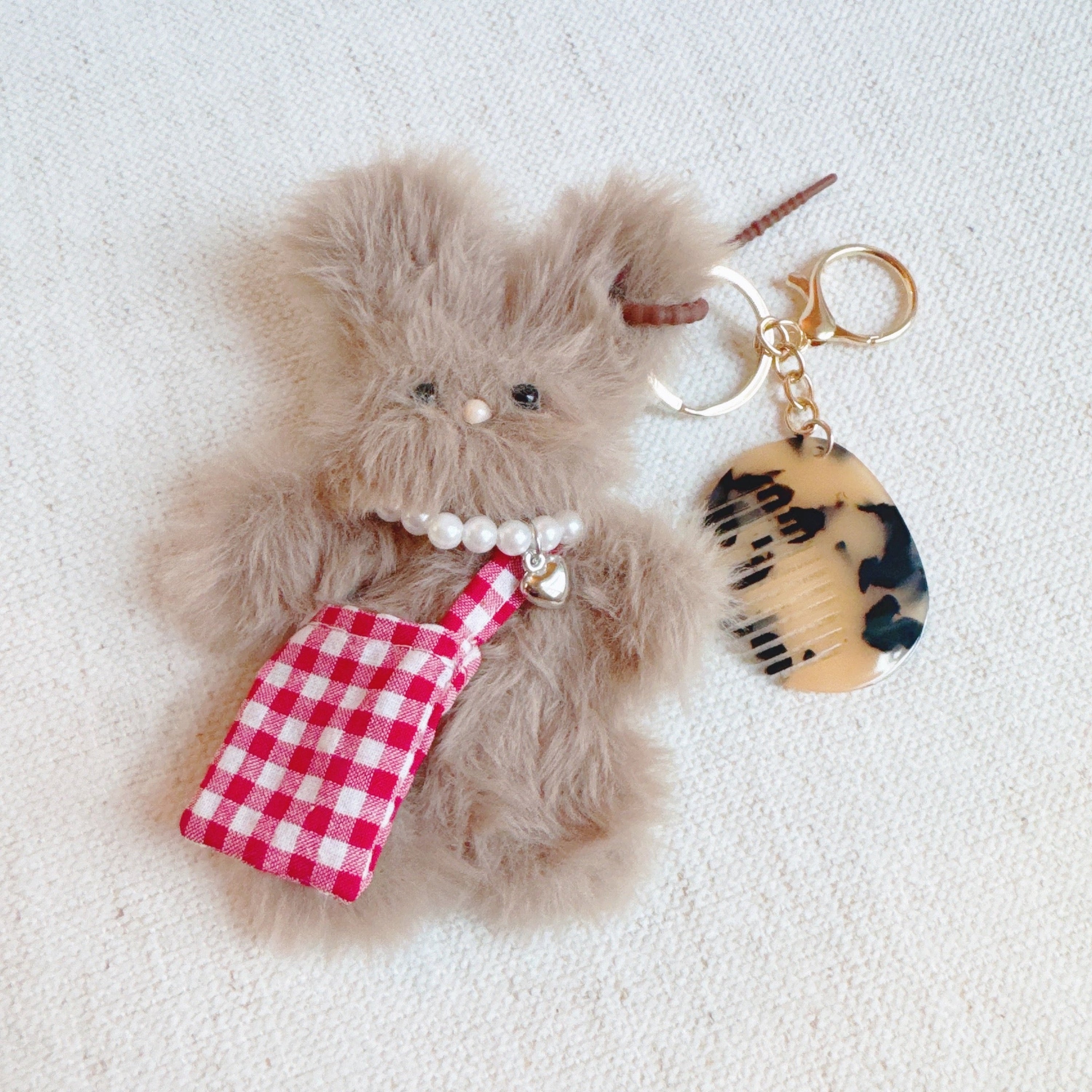 Brush My Rabbit Bag Charm