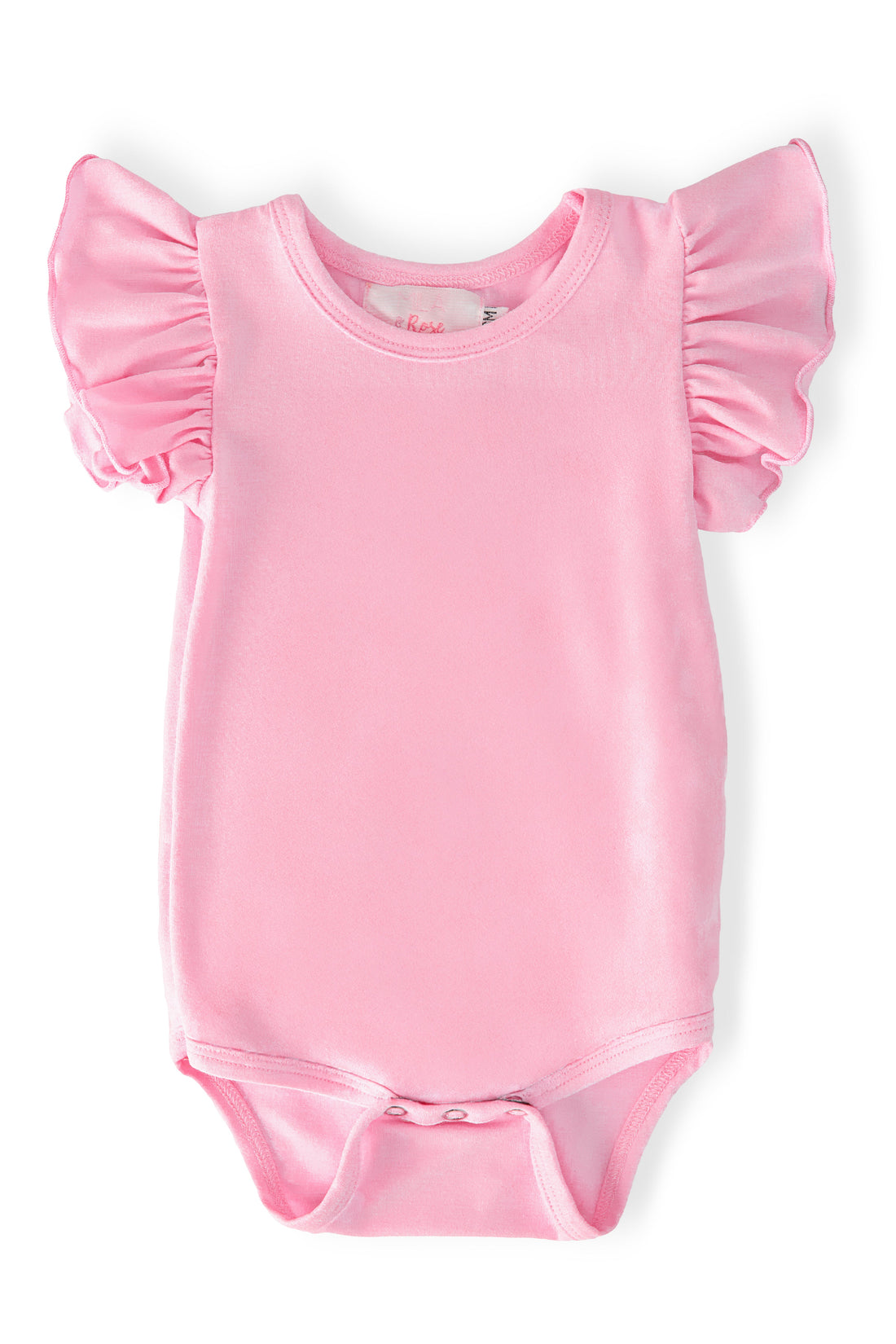 Bubblegum Pink S/S Flutter Bodysuit