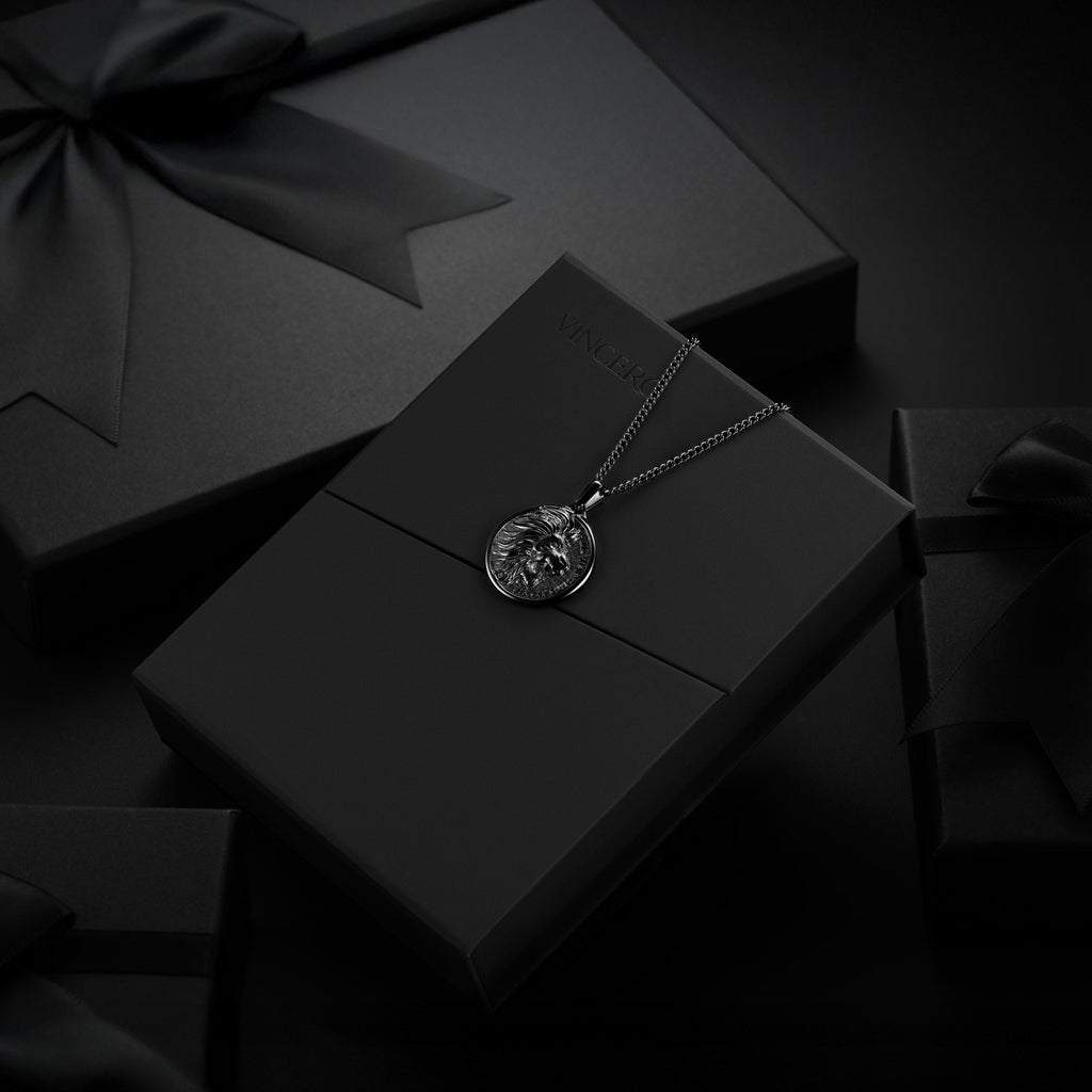The Lion Pendant Necklace - Stealth Matte Finish Inner Mastery