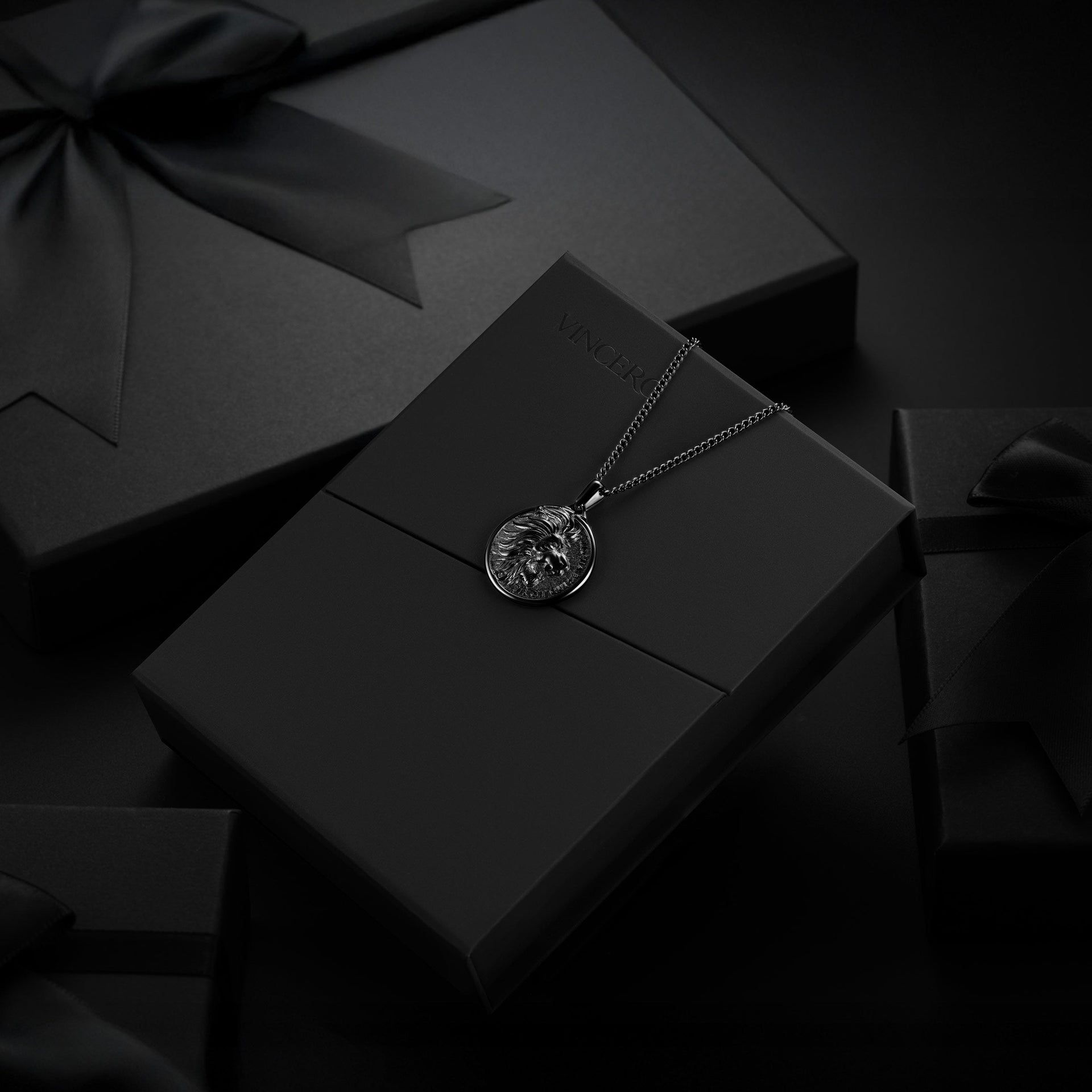 The Lion Pendant Necklace - Stealth Matte Finish Inner Mastery