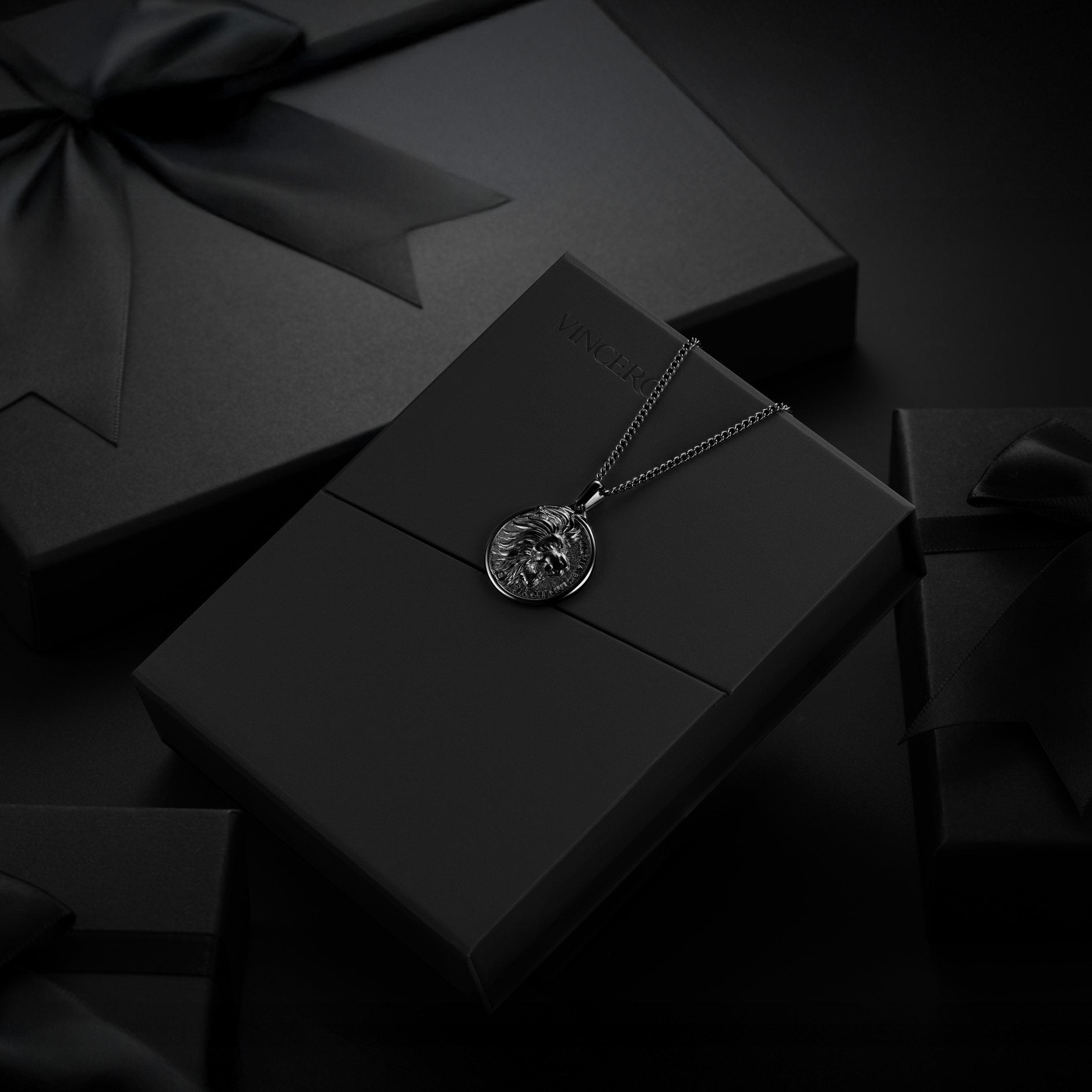 The Lion Pendant Necklace - Stealth Matte Finish Inner Mastery