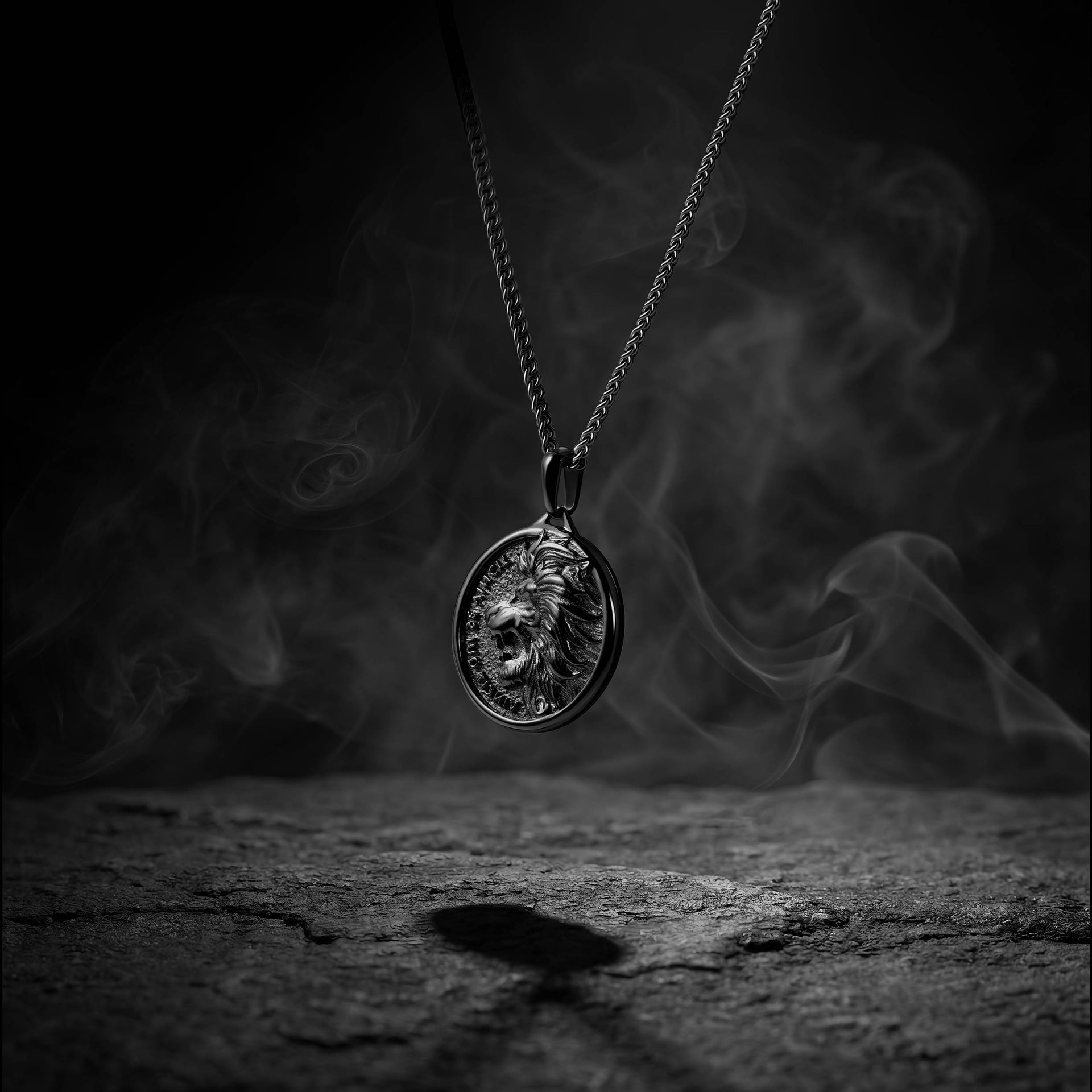 The Lion Pendant Necklace - Stealth Matte Finish Inner Mastery