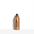 Bumble and bumble Heat Shield Blow Dry Accelerator 4.2 OZ spray in a metallic gold canister with black text.
