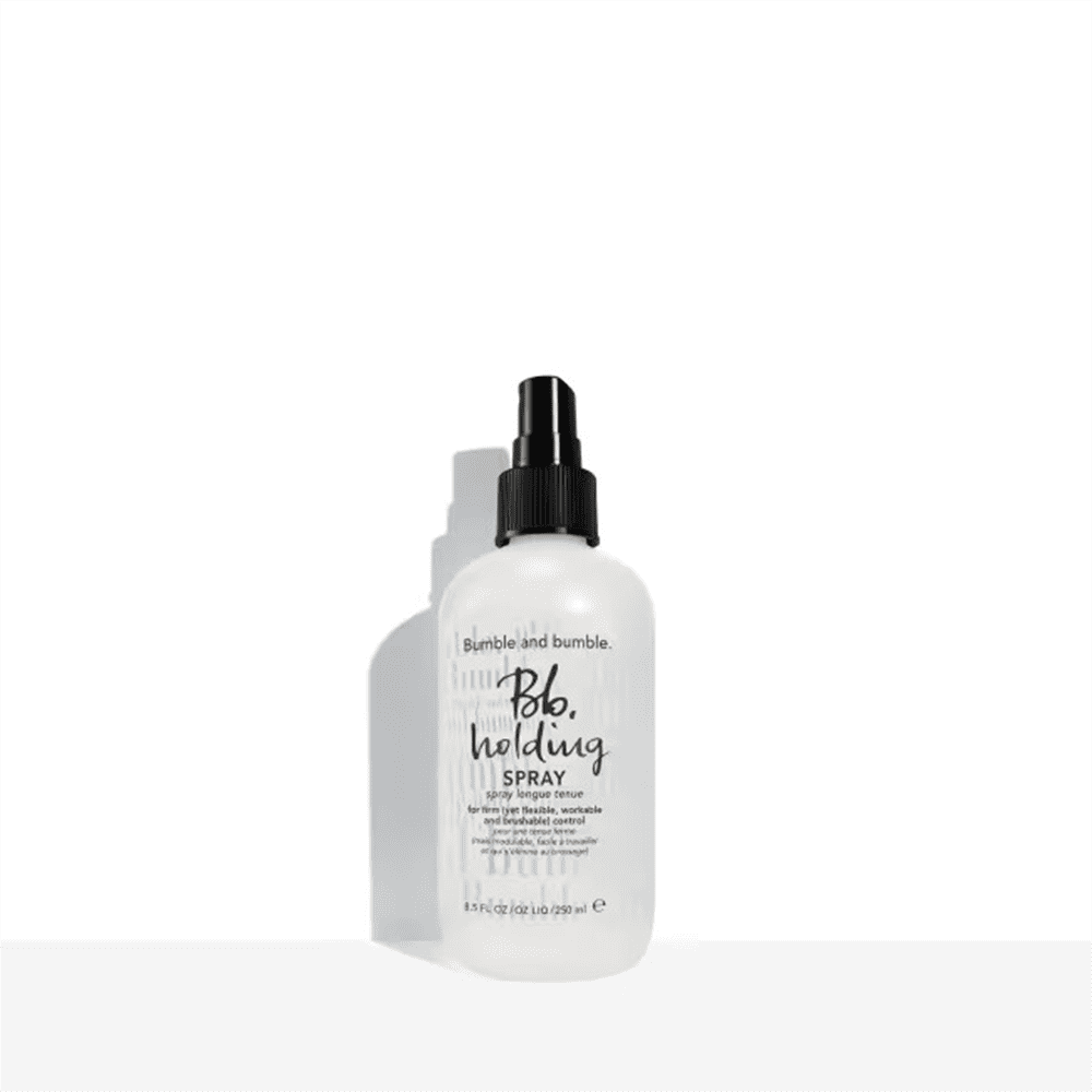 Bumble and bumble Holding Spray in a clear and white bottle, 8.5 oz.