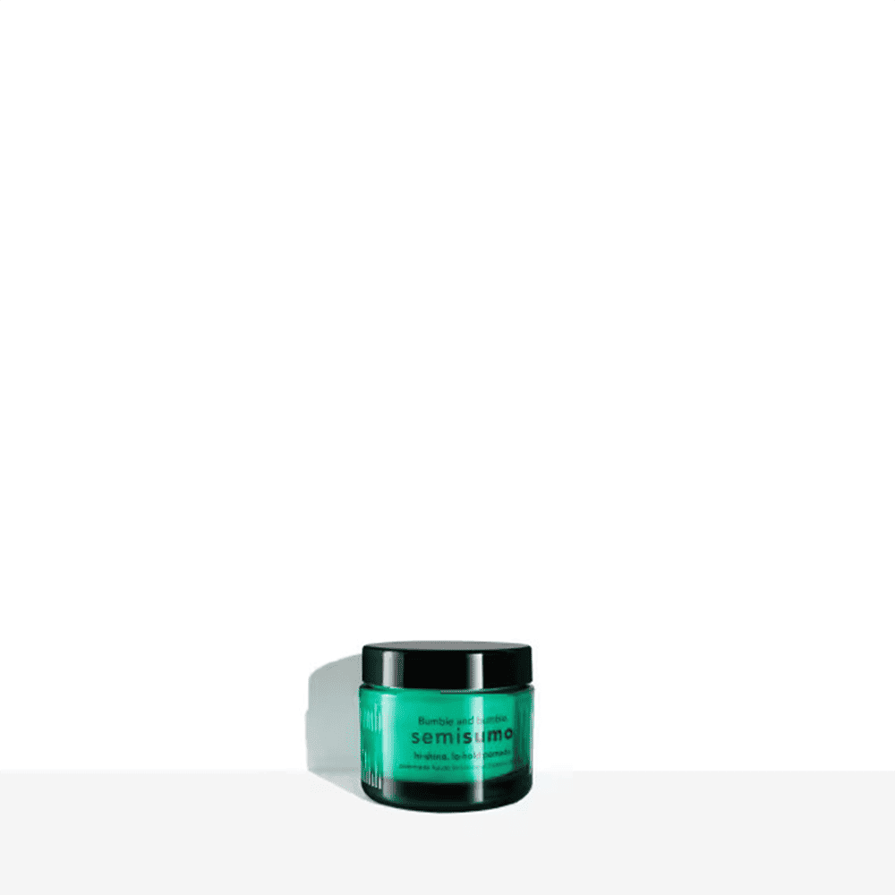 Semisumo Hi-Shine Pomade for hair frizz control and definition in a 1.5 oz container.