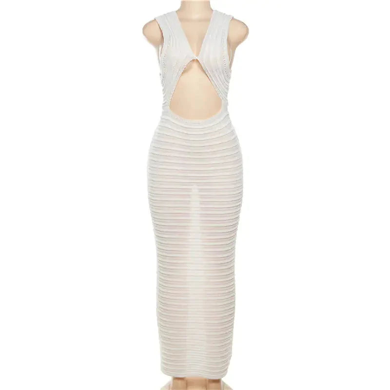 Crochet Knit Maxi Dress
