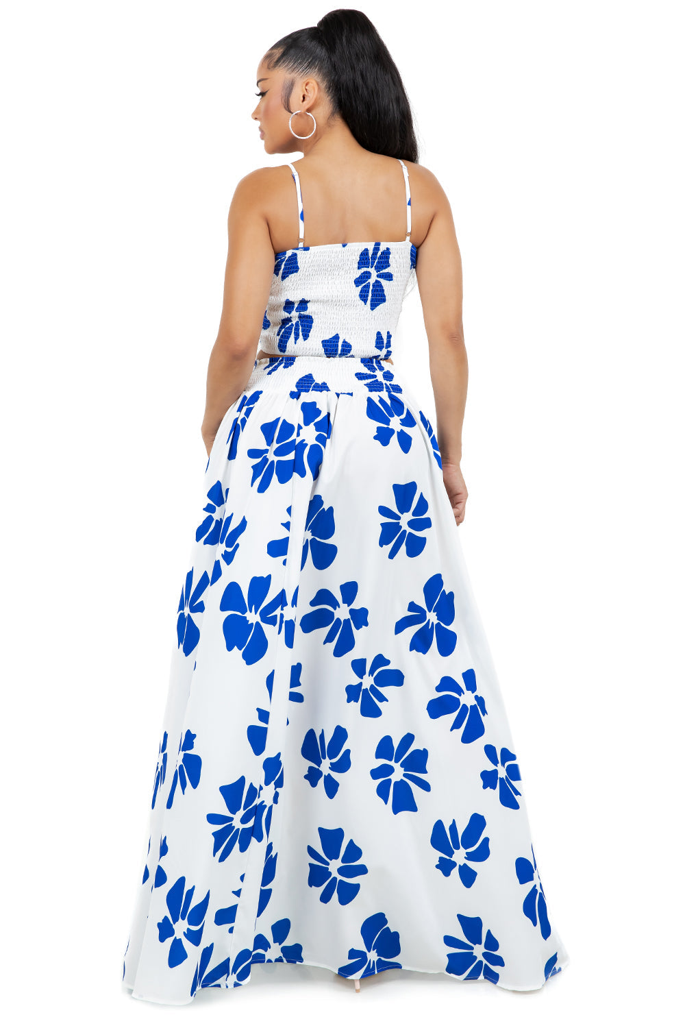 Women's Matching Two-Piece Top and Skirt Set