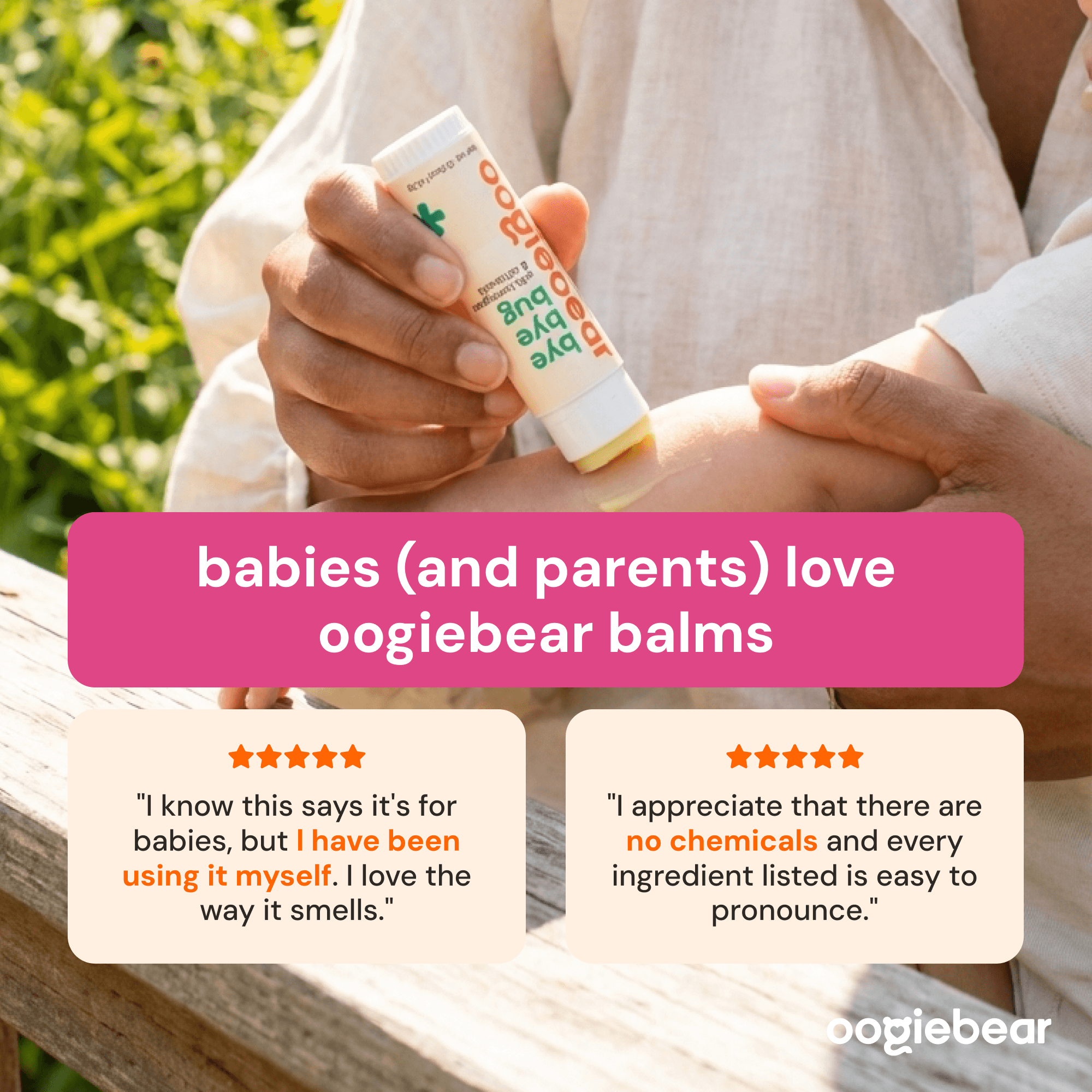 Organic Bug Away Balm with Lemongrass & Citronella for Babies