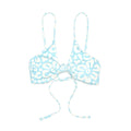 Byron Jesse Top in floral print with an adjustable knot-front design.