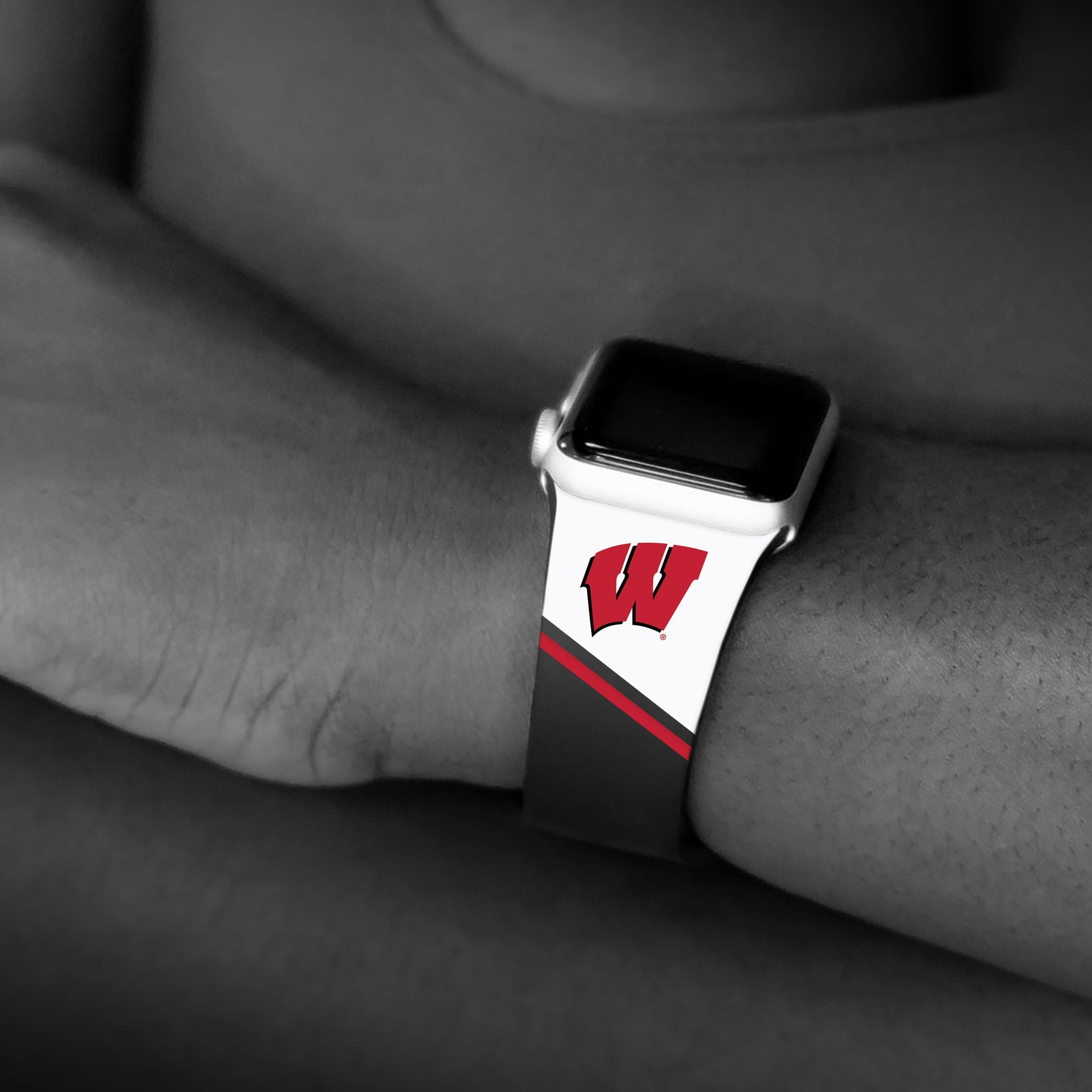 Wisconsin Badgers HD Apple Watch Band