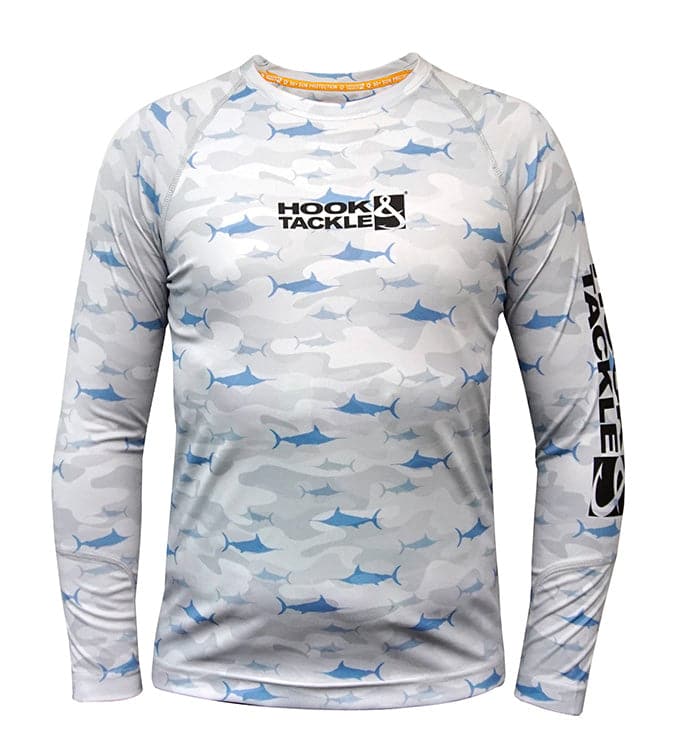 Youth Camo Billfish Long Sleeve UV Performance Fishing Shirt - Image 3