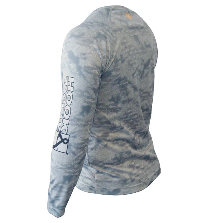 Youth Fish Fractal UV Protection Long Sleeve Fishing Shirt - Image 4