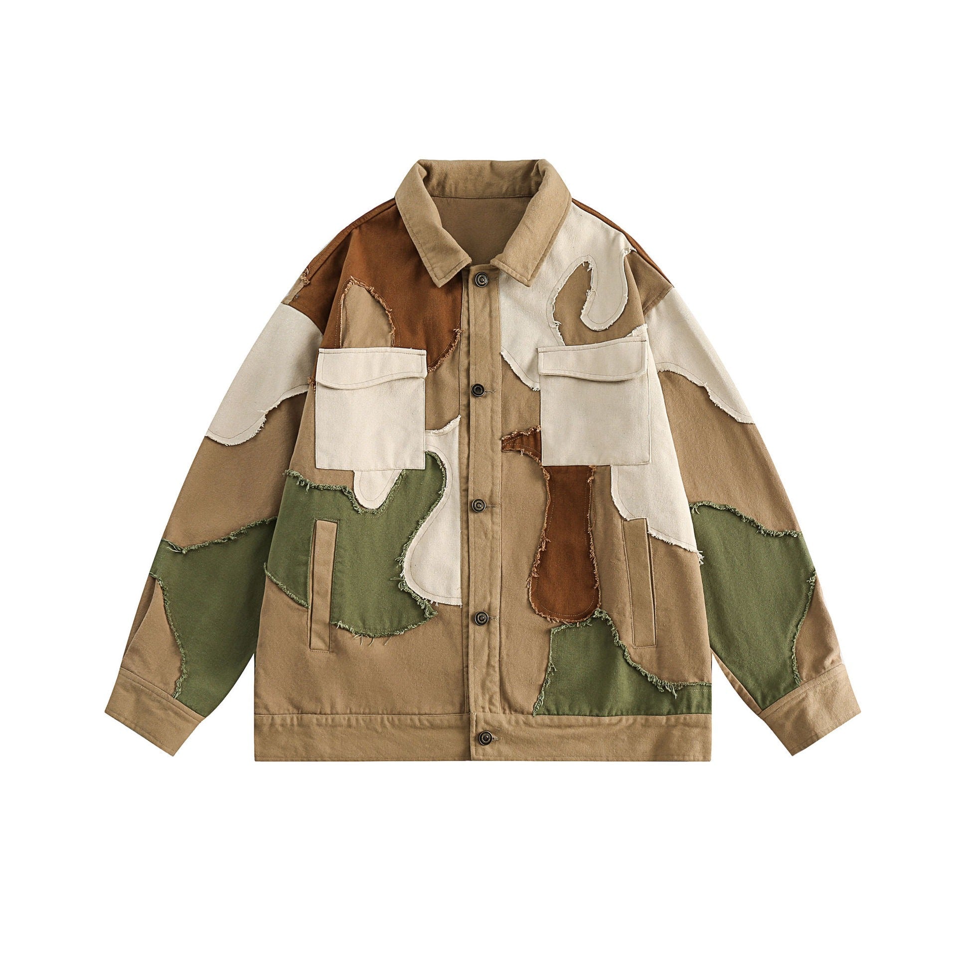 Patchwork Camouflage Jacket for Women - Harajuku Street Style - Image 2