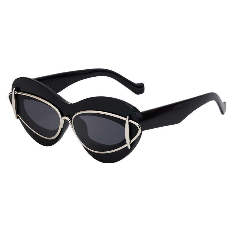 Y2K Cat-Eye Small Frame Sunglasses Trendy Driving Shades