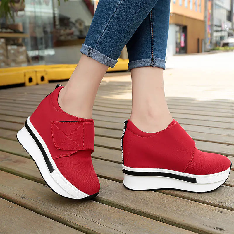 Korean Style Thick Sole Platform Shoes with Height Increase