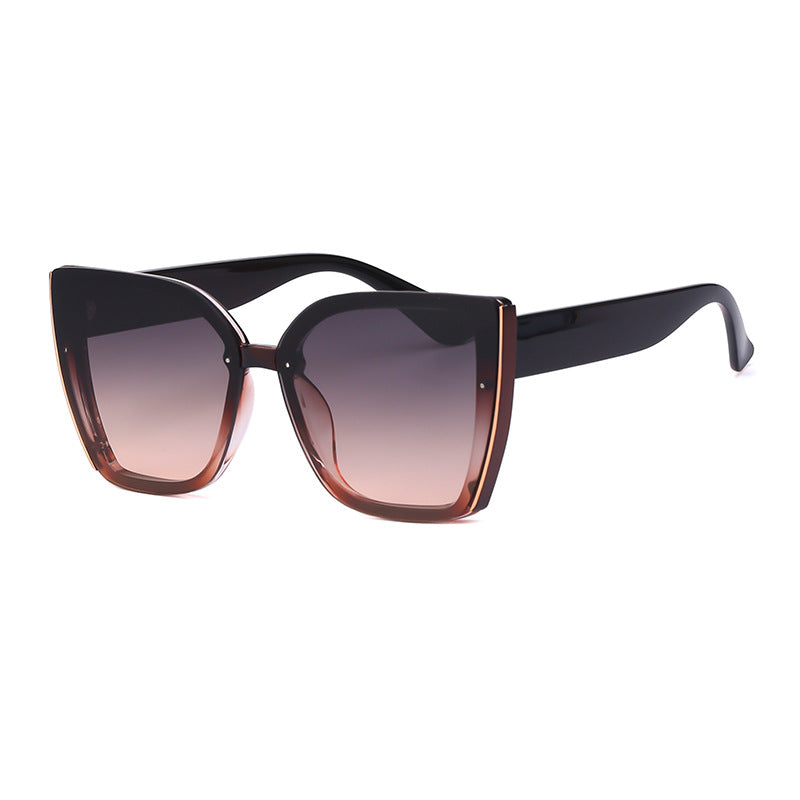 Oversized Cat-Eye Sunglasses UV Protection Trendy Fashion Shades