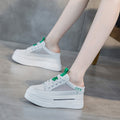 Women's White Platform Slip-On Chunky Sole Backless Sandals - Image 6