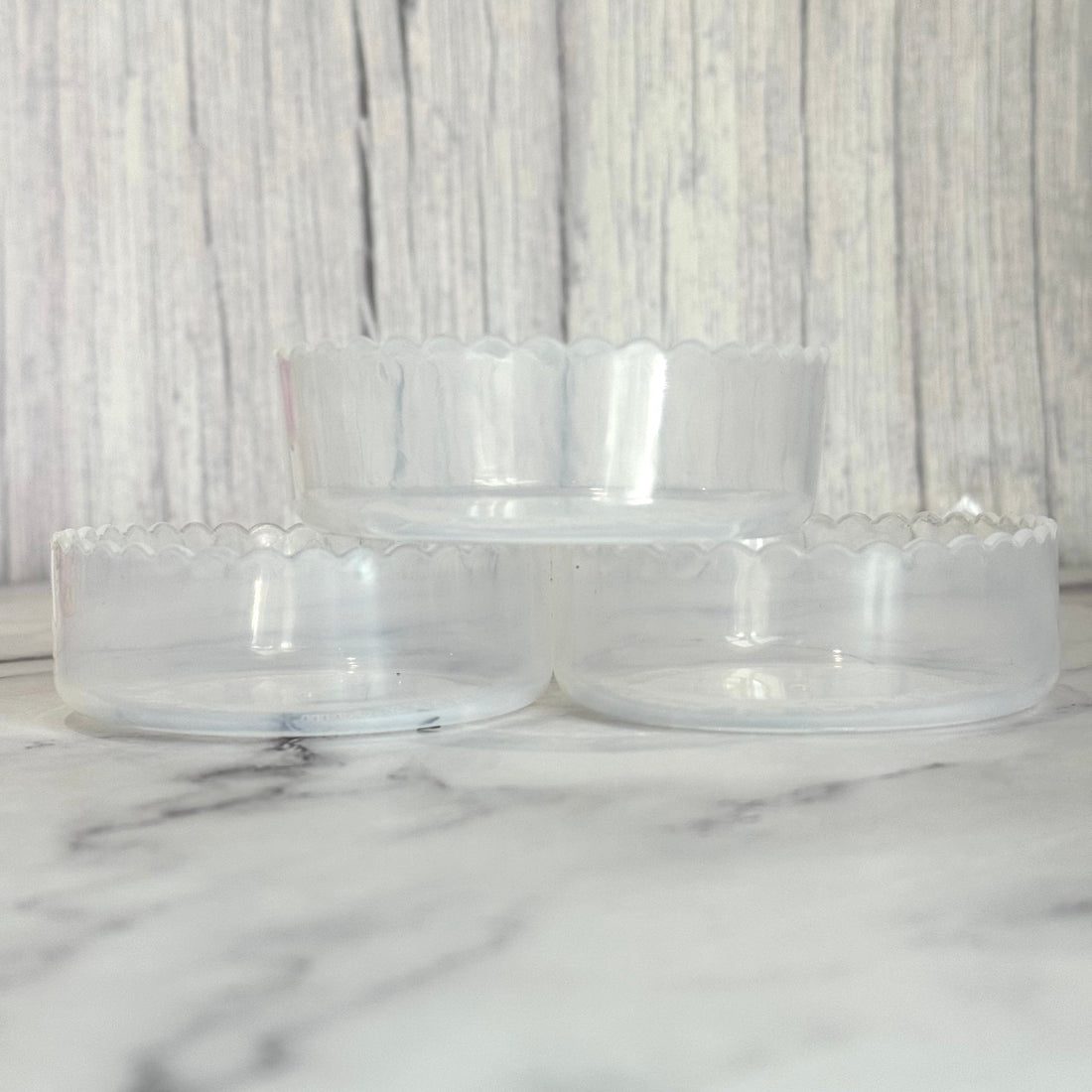 CLEAR 3.25” Scalloped Shorty  Boot