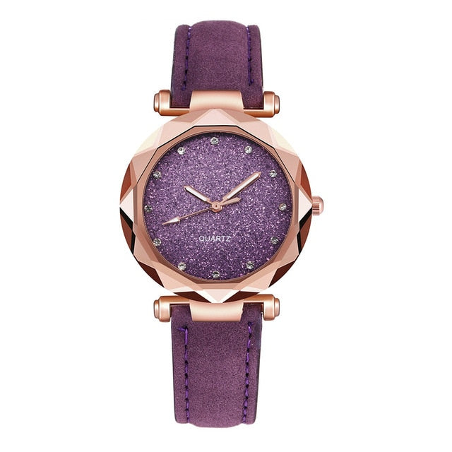 Women's Rose Gold Rhinestone Harajuku Style Quartz Watch - Image 12