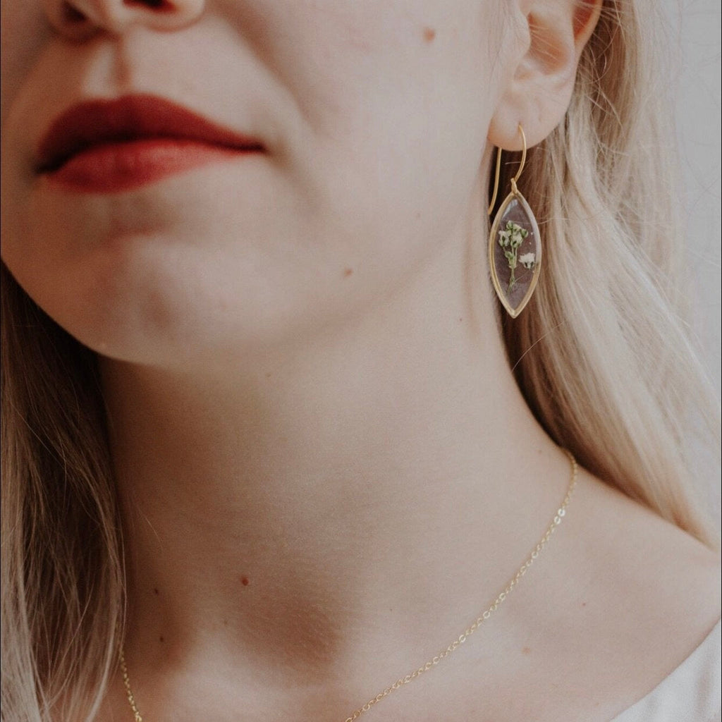 Marquise Botanical Earrings