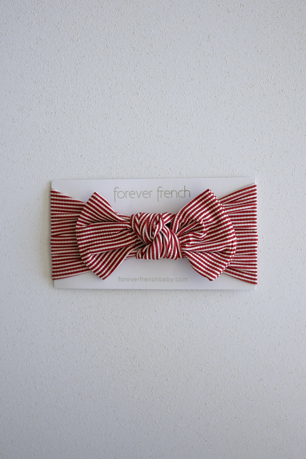 Bamboo Head Wrap | Peppermint Stripe Ribbed