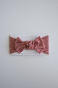 Bamboo Head Wrap | Peppermint Stripe Ribbed