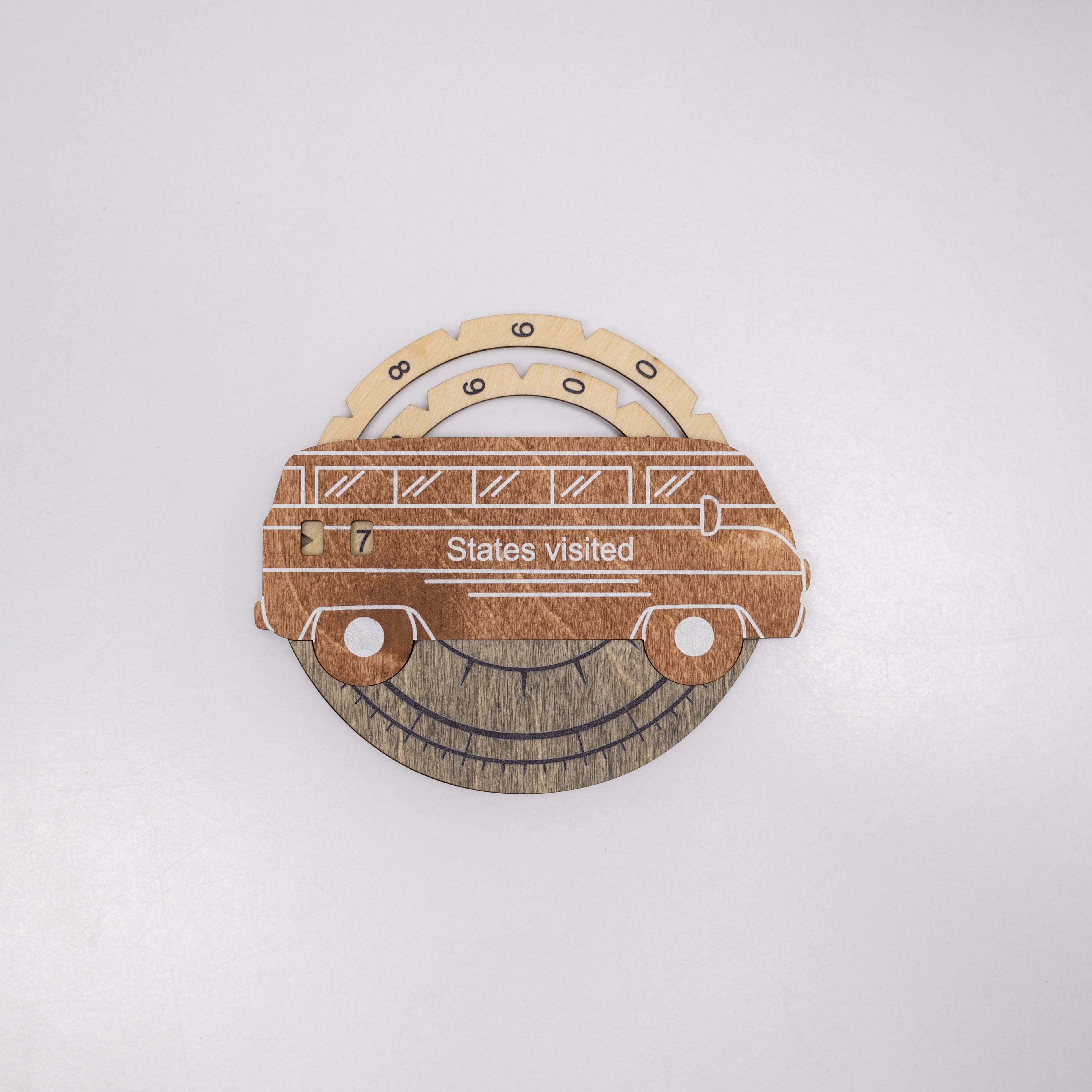 3D Wooden USA Map - Smokey Edition Travel Tracker
