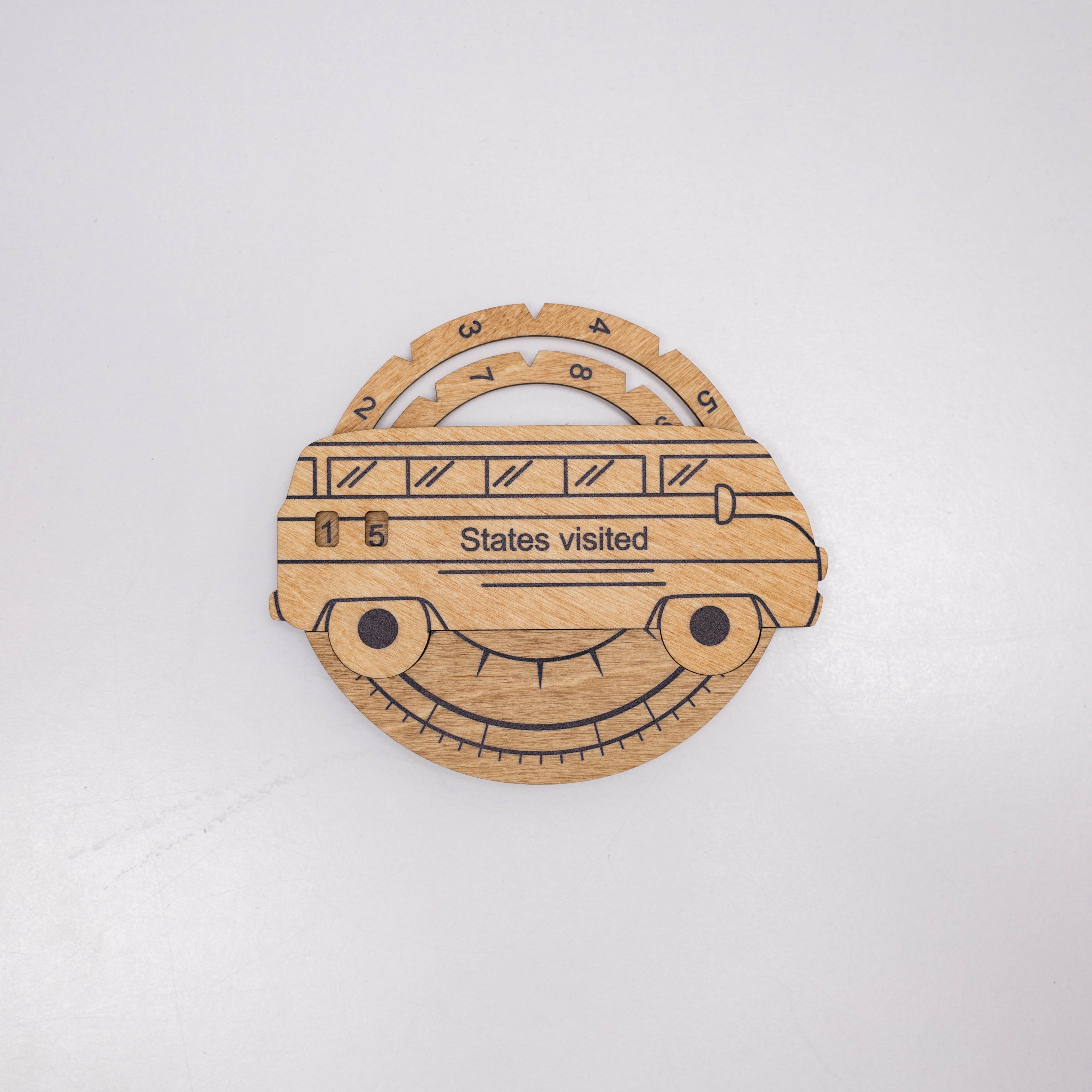 3D Wooden USA Map Travel Tracker - Gold Wall Decor Art Piece