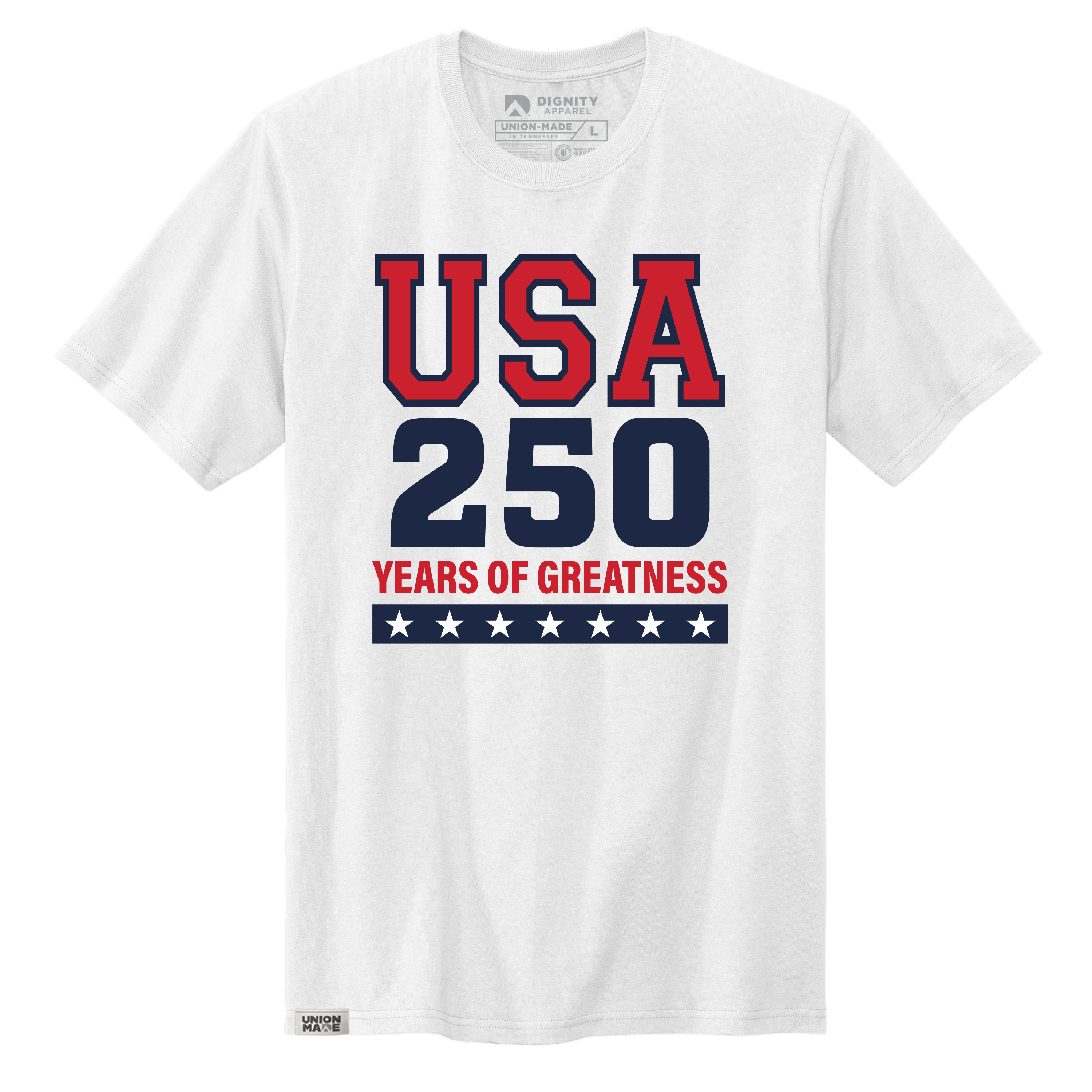 USA 250 Years of Greatness Graphic T-Shirt Made in America - Image 2