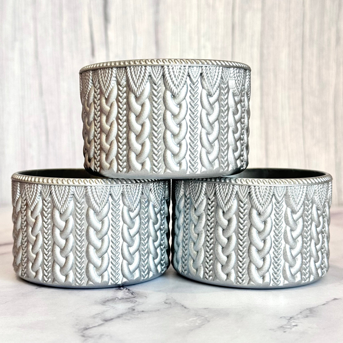 Silver Metallic MACRAME  Boot