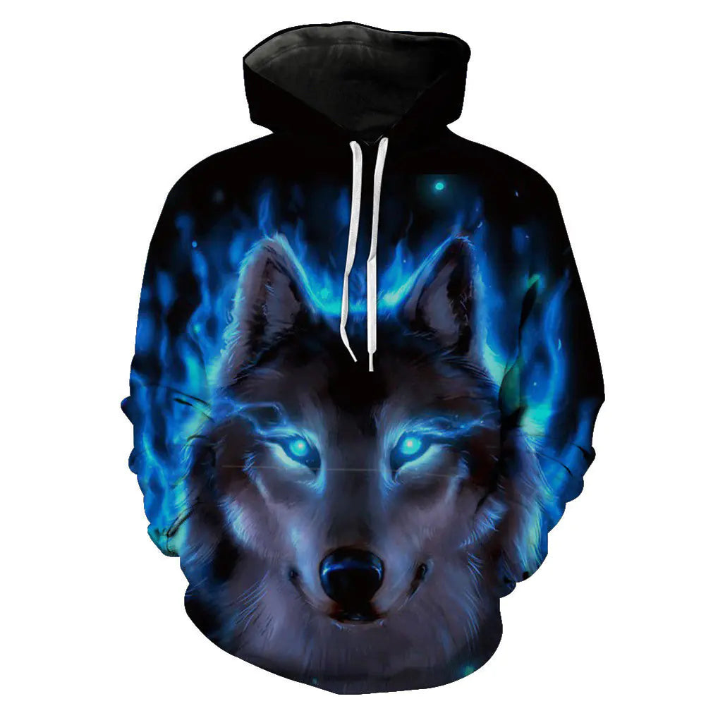 Men's Printed Hooded Sweatshirt
