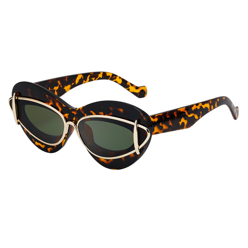 Y2K Cat-Eye Small Frame Sunglasses Trendy Driving Shades