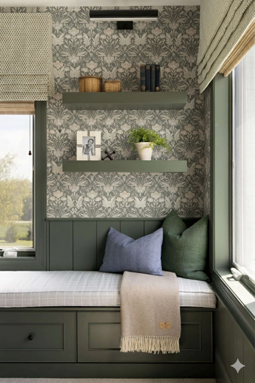 Morris Peel and Stick Removable Wallpaper for Stylish Interiors