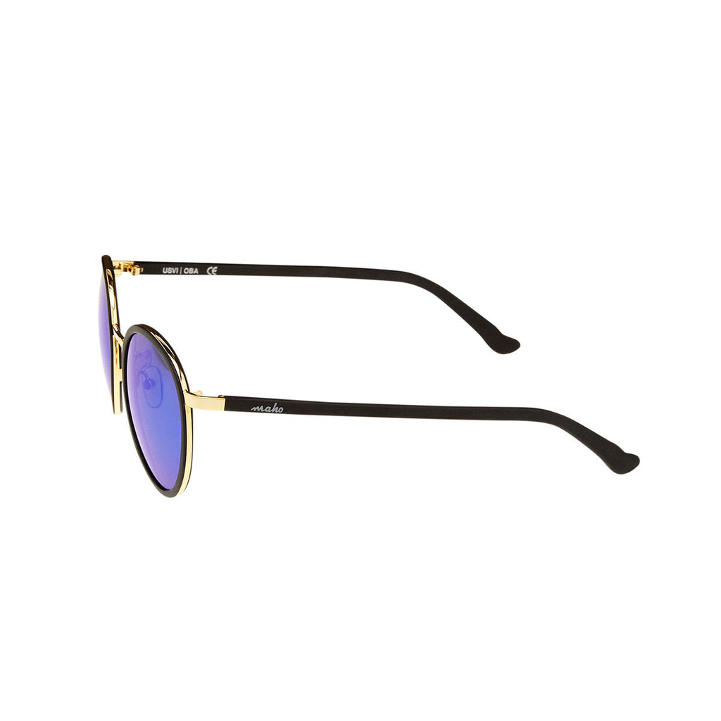 Cabo 2 Round Polarized Sunglasses in Charcoal