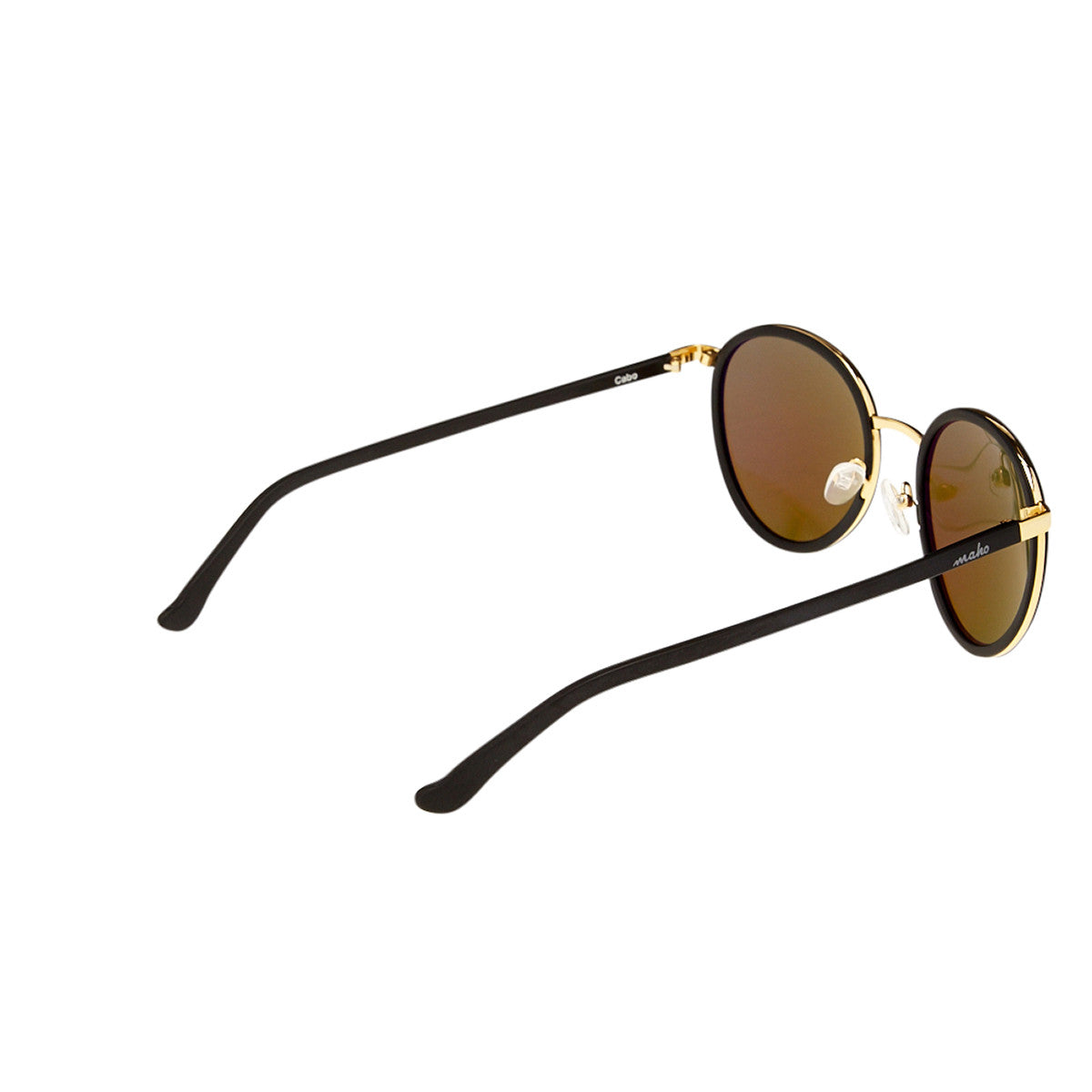 Cabo 2 Round Polarized Sunglasses in Charcoal