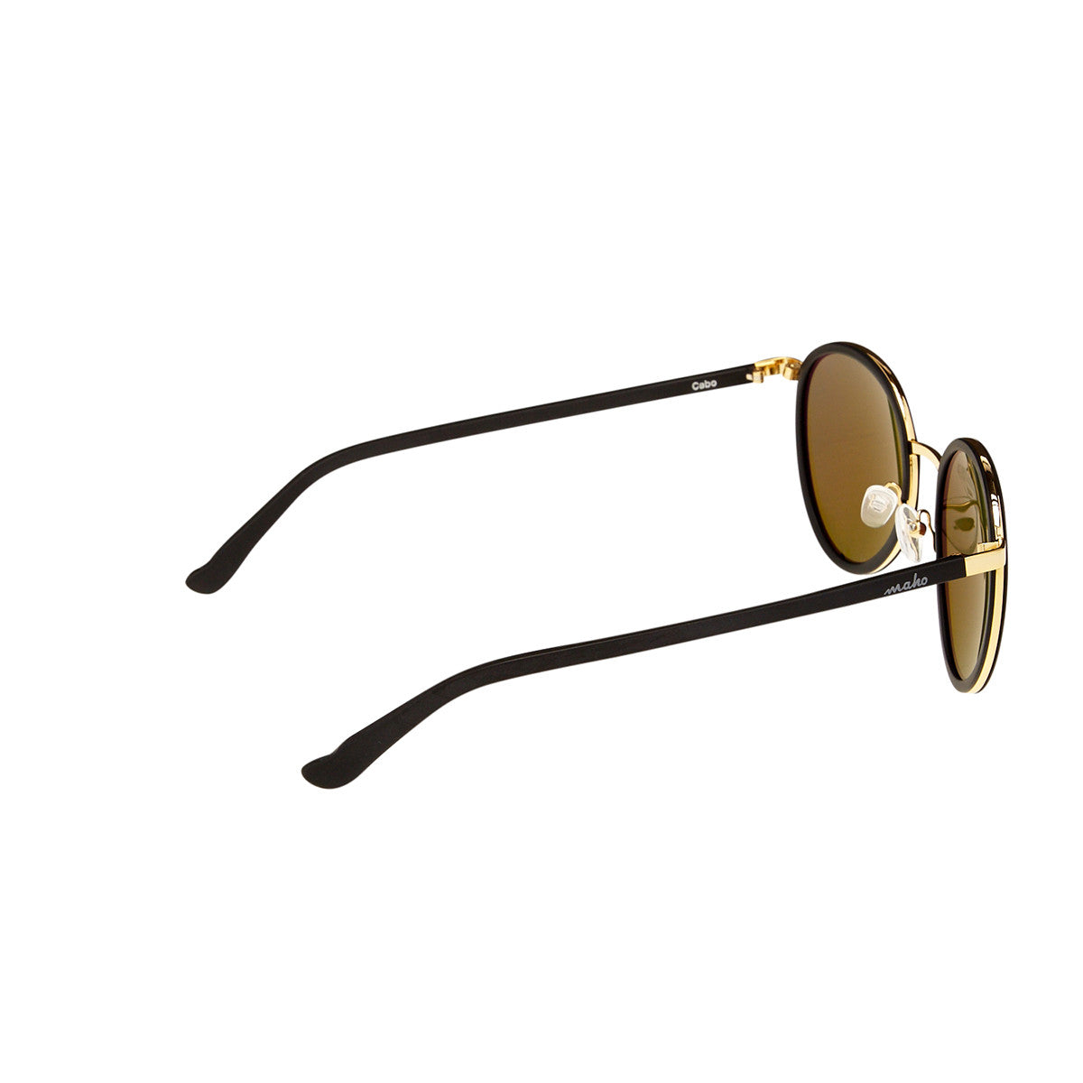 Cabo 2 Round Polarized Sunglasses in Charcoal