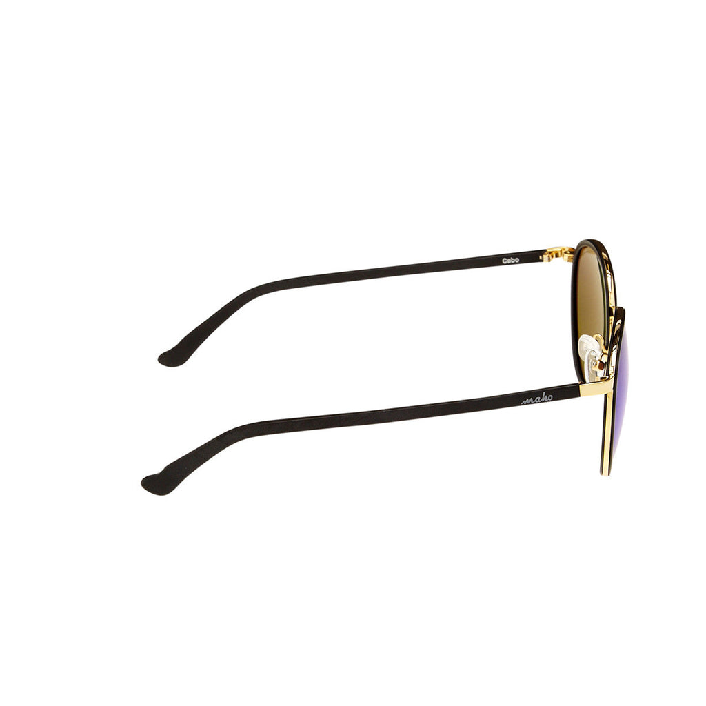 Cabo 2 Round Polarized Sunglasses in Charcoal