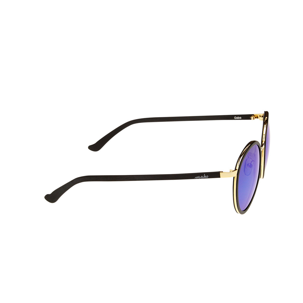 Cabo 2 Round Polarized Sunglasses in Charcoal