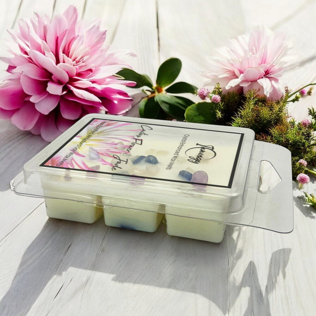 Cactus Flower and Jade Crystal-Enhanced Premium Coconut-Soy Wax Melts