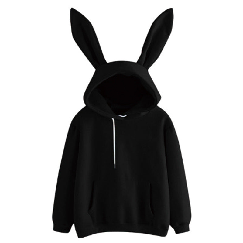 Harajuku Playful Rabbit Ear Hooded Sweatshirt for Women - Image 11